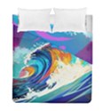 Tsunami Waves Ocean Sea Nautical Nature Water Art Duvet Cover Double Side (Full/ Double Size) View1