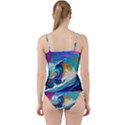 Tsunami Waves Ocean Sea Nautical Nature Water Art Cut Out Top Tankini Set View2