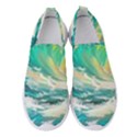 Waves Ocean Sea Tsunami Nautical 90 Women s Slip On Sneakers View1