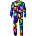 Ai Generated Artwork Leaves Nature Pattern OnePiece Jumpsuit (Men) View2