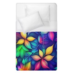 Ai Generated Artwork Leaves Nature Pattern Duvet Cover (single Size)