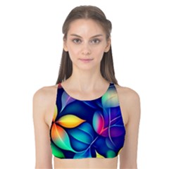 Ai Generated Artwork Leaves Nature Pattern Tank Bikini Top