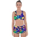 Ai Generated Artwork Leaves Nature Pattern Racerback Boyleg Bikini Set View1