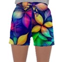 Ai Generated Artwork Leaves Nature Pattern Sleepwear Shorts View1