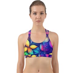 Ai Generated Artwork Leaves Nature Pattern Back Web Sports Bra by Jancukart