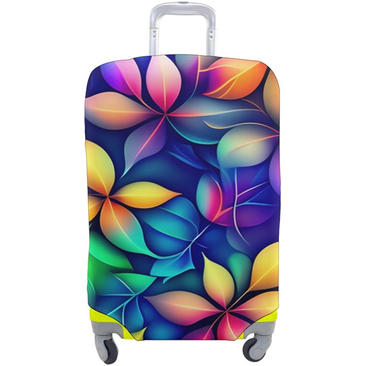 Ai Generated Artwork Leaves Nature Pattern Luggage Cover (Large)