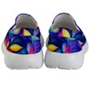 Ai Generated Artwork Leaves Nature Pattern Kids Lightweight Slip Ons View4