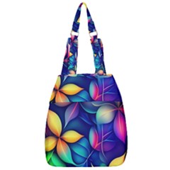 Ai Generated Artwork Leaves Nature Pattern Center Zip Backpack