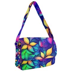 Ai Generated Artwork Leaves Nature Pattern Courier Bag by Jancukart