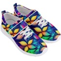 Ai Generated Artwork Leaves Nature Pattern Men s Velcro Strap Shoes View3