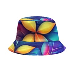 Ai Generated Artwork Leaves Nature Pattern Bucket Hat by Jancukart