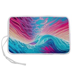 Tsunami Waves Ocean Sea Nautical Nature Water 6 Pen Storage Case (s) by Jancukart