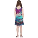 Tsunami Waves Ocean Sea Nautical Nature Water Painting Kids  Lightweight Sleeveless Dress View2