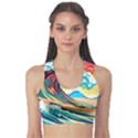 Waves Ocean Sea Tsunami Nautical 8 Sports Bra View1