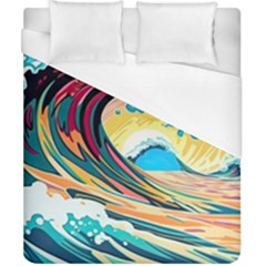 Waves Ocean Sea Tsunami Nautical 8 Duvet Cover (california King Size) by Jancukart