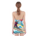 Waves Ocean Sea Tsunami Nautical 8 Halter Dress Swimsuit  View2