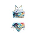 Waves Ocean Sea Tsunami Nautical 8 Girls  Tankini Swimsuit View2