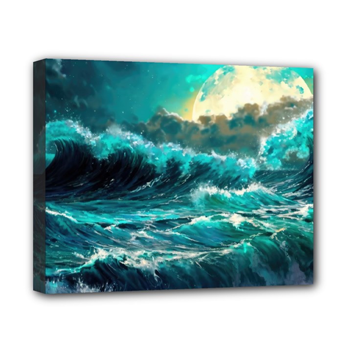 Tsunami Waves Ocean Sea Nautical Nature Water 5 Canvas 10  x 8  (Stretched)