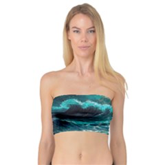 Tsunami Waves Ocean Sea Nautical Nature Water 5 Bandeau Top by Jancukart