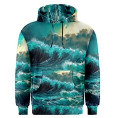 Tsunami Waves Ocean Sea Nautical Nature Water 5 Men s Core Hoodie