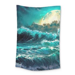 Tsunami Waves Ocean Sea Nautical Nature Water 5 Small Tapestry by Jancukart