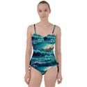 Tsunami Waves Ocean Sea Nautical Nature Water 5 Sweetheart Tankini Set View1