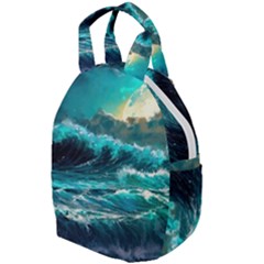 Tsunami Waves Ocean Sea Nautical Nature Water 5 Travel Backpacks by Jancukart