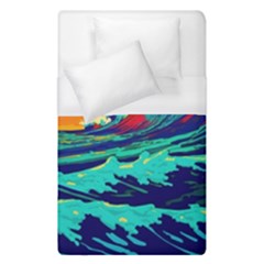 Tsunami Waves Ocean Sea Nautical Nature Water 9 Duvet Cover (single Size) by Jancukart