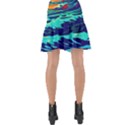 Tsunami Waves Ocean Sea Nautical Nature Water 9 Wrap Front Skirt View2