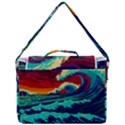 Tsunami Waves Ocean Sea Nautical Nature Water 9 Box Up Messenger Bag View3