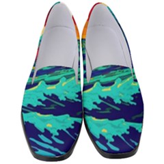 Tsunami Waves Ocean Sea Nautical Nature Water 9 Women s Classic Loafer Heels by Jancukart