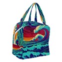 Tsunami Waves Ocean Sea Nautical Nature Water 9 Boxy Hand Bag View3