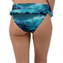 Tsunami Waves Ocean Sea Nautical Nature Water 7 Frill Bikini Bottoms View2