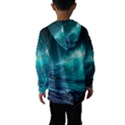 Tsunami Waves Ocean Sea Nautical Nature Water 7 Kids  Hooded Windbreaker View2