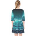 Tsunami Waves Ocean Sea Nautical Nature Water 7 Quarter Sleeve Pocket Dress View2