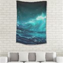 Tsunami Waves Ocean Sea Nautical Nature Water 7 Small Tapestry View2