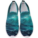 Tsunami Waves Ocean Sea Nautical Nature Water 7 Men s Slip On Sneakers View1