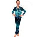 Tsunami Waves Ocean Sea Nautical Nature Water 7 Kid s Satin Long Sleeve Pajamas Set View1