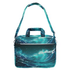 Tsunami Waves Ocean Sea Nautical Nature Water 7 Macbook Pro 16  Shoulder Laptop Bag by Jancukart