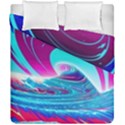 Tsunami Waves Ocean Sea Nautical Nature Water 3 Duvet Cover Double Side (California King Size) View2