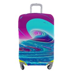 Tsunami Waves Ocean Sea Nautical Nature Water 3 Luggage Cover (small) by Jancukart