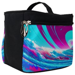 Tsunami Waves Ocean Sea Nautical Nature Water 3 Make Up Travel Bag (big) by Jancukart