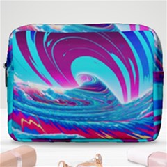 Tsunami Waves Ocean Sea Nautical Nature Water 3 Make Up Pouch (large)