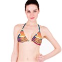 Waves Ocean Sea Tsunami Nautical 6 Bikini Top View1