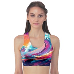 Tsunami Waves Ocean Sea Nautical Nature Water 2 Sports Bra