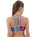 Tsunami Waves Ocean Sea Nautical Nature Water 2 Back Web Sports Bra View2