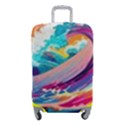 Tsunami Waves Ocean Sea Nautical Nature Water 2 Luggage Cover (Small) View1