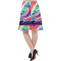 Tsunami Waves Ocean Sea Nautical Nature Water 2 Fishtail Chiffon Skirt View2