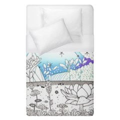 Rainbow Fun Cute Minimal Doodle Drawing 2 Duvet Cover (single Size)