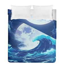 Waves Ocean Sea Tsunami Nautical 7 Duvet Cover Double Side (full/ Double Size)